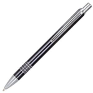 Ball pen with coloured barrel - metal clip