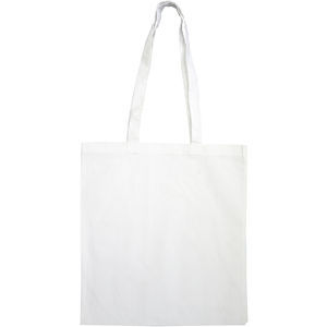 5oz Premium Dyed Cotton Shopper Bag in White
