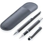 Swiss Peak Deluxe Pen Set In Pu Pouch