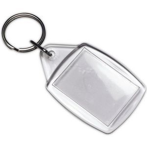 Keyring with place for paper insert