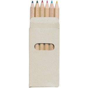 6 Coloured Pencils In Box