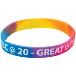 Silicone Wristband (Child Multicoloured Material)