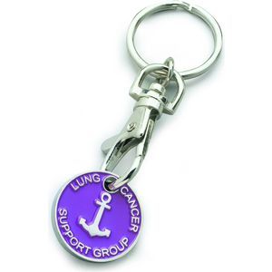Trolley coin keyring