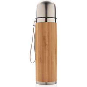 XD Collection Bamboo Vacuum Travel Flask