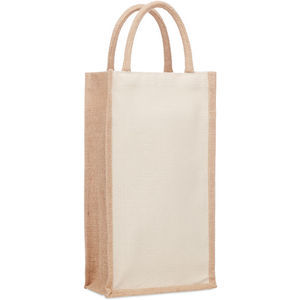 Jute Wine Bag For Two Bottles
