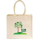 10oz Natural Canvas Large Laminated Shopper