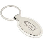 Eclipse Oval Keyring