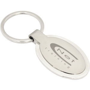 Eclipse Oval Keyring