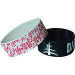 1 Inch Printed Silicone Wristbands