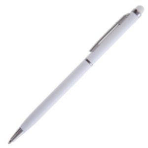 Ball pen touch pen with silver trim