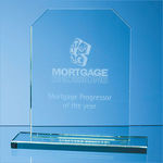 20.5cm x 15cm x 12mm Jade Glass Honour Award