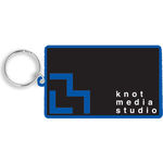 80mm Rectangle Keyring- Both Sides