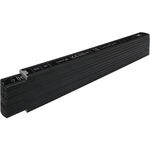 2m foldable ruler - Black