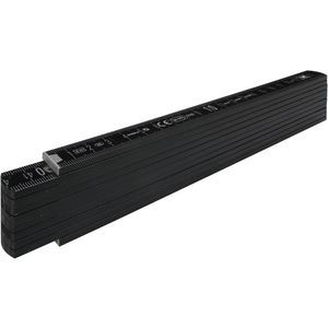 2m foldable ruler - Black