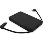 Power Bank 5000 Mah With Integrated Cables Adapter Included