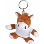 Plush horse keyring  Nero
