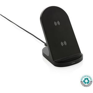 XD Collection RCS Recycled Plastic Double Coil Wireless Stand 15W
