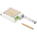 Wheat Straw Measuring Tape 1M Spirit Level Memo Pad Ball Pen