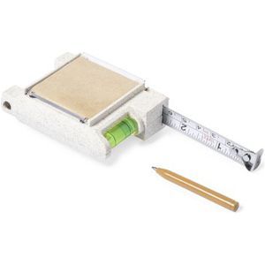Wheat Straw Measuring Tape 1M Spirit Level Memo Pad Ball Pen