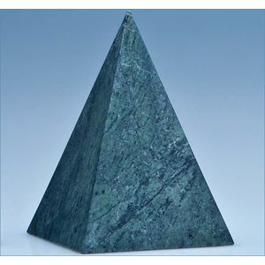 12.5cm Green Marble 4 Sided Pyramid Award