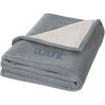 Seasons Springwood soft fleece and sherpa plaid blanket