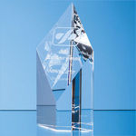 25.5cm Optical Crystal Narrow Diamond Award