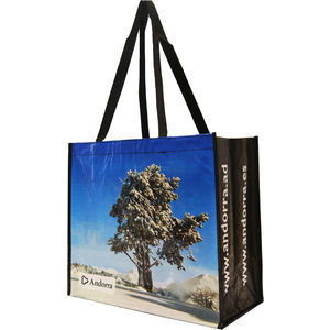 Large Woven Shopping Bag with a Gusset