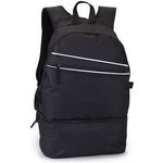 Backpack - zipped main compartment and front pocket (30x46x15 cm)