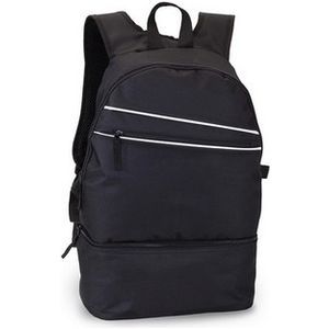 Backpack - zipped main compartment and front pocket (30x46x15 cm)
