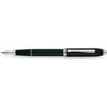 Cross Townsend Black Lacquer / Rhodium Plated Appointments Fountain Pen