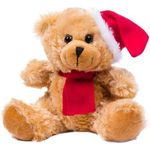 Plush Christmas teddy bear  Clarence