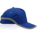 Cap with 5 panels reflective strp - 100% Cotton