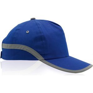 Cap with 5 panels reflective strp - 100% Cotton
