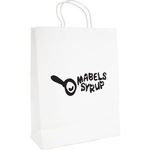 Brunswick White Large Paper Bag