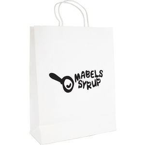 Brunswick White Large Paper Bag
