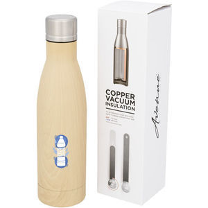 Avenue Vasa 500 ml wood-look copper vacuum insulated bottle