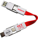 4-in-1 Keyring Charging Cable