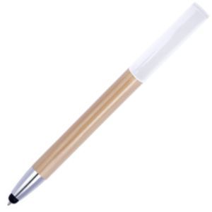 Bamboo ball pen touch pen phone stand