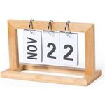 Bamboo desk calendar