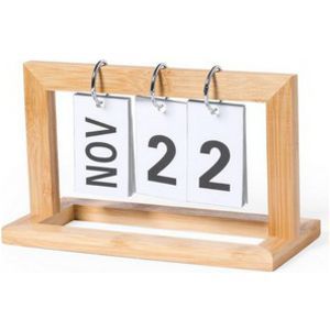 Bamboo desk calendar