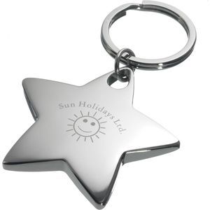 Gold Star Keyring