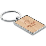 Rectangular Key Ring Bamboo