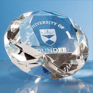 10cm Optical Crystal Clear Diamond Paperweight