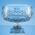 25cm Lead Crystal Square Footed Presentation Bowl