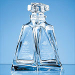1pr of 0.5ltr Crystalite Lovers Decanters