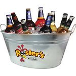 Galvanised Steel Oval Party Tub Bucket Large (24 Litre)