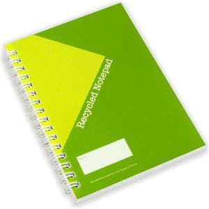 Green & Good A6 Full Colour Cover Notepad - Recycled