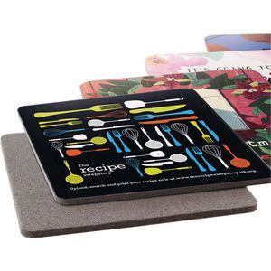 Square Plastic Foam Backed Coaster