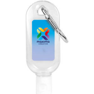 30ml Hand Sanitiser Gel Carabiner Clip