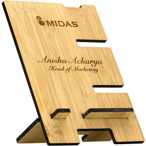 Large Bamboo Phone or Tablet Stand